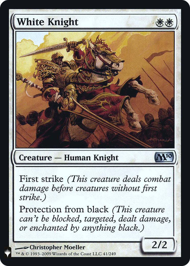 White Knight (FMB1-019) - Mystery Booster Retail Edition Foils Foil - Premium MTG Single from Wizards of the Coast - Just $0.08! Shop now at Game Crave Tournament Store