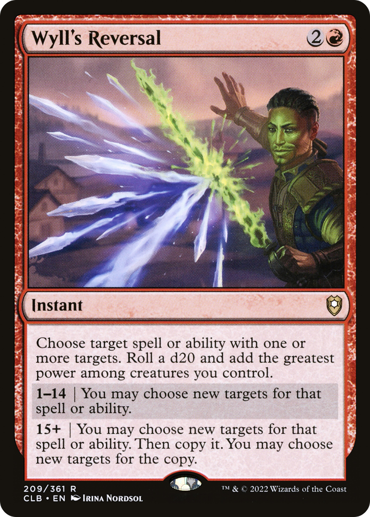 Wyll's Reversal (CLB-209) - Commander Legends: Battle for Baldur's Gate Foil - Premium MTG Single from Wizards of the Coast - Just $0.33! Shop now at Game Crave Tournament Store