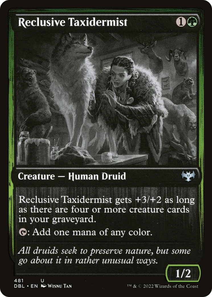 Reclusive Taxidermist (DBL-481) - Innistrad: Double Feature Foil - Premium MTG Single from Wizards of the Coast - Just $0.35! Shop now at Game Crave Tournament Store