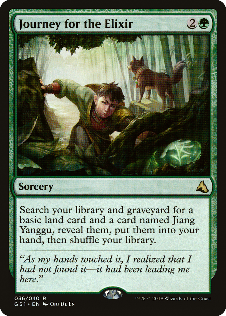 Journey for the Elixir (GS1-036) - Global Series Jiang Yanggu & Mu Yanling - Premium MTG Single from Wizards of the Coast - Just $0.08! Shop now at Game Crave Tournament Store