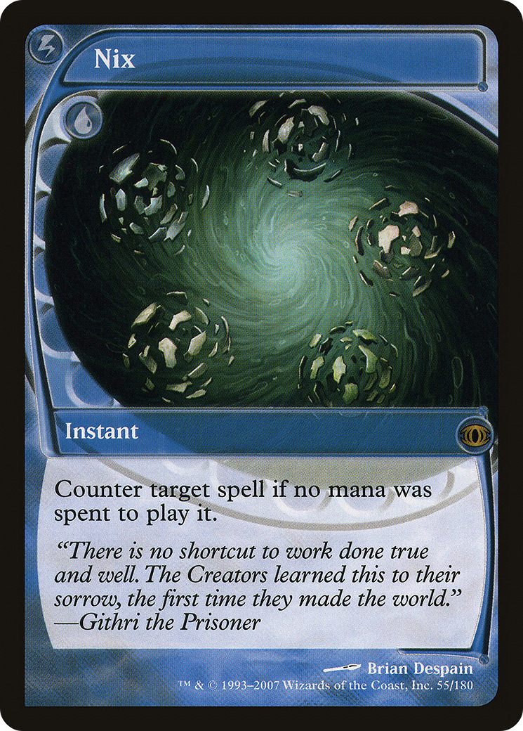 Nix (FUT-055) - Future Sight - Premium MTG Single from Wizards of the Coast - Just $0.24! Shop now at Game Crave Tournament Store