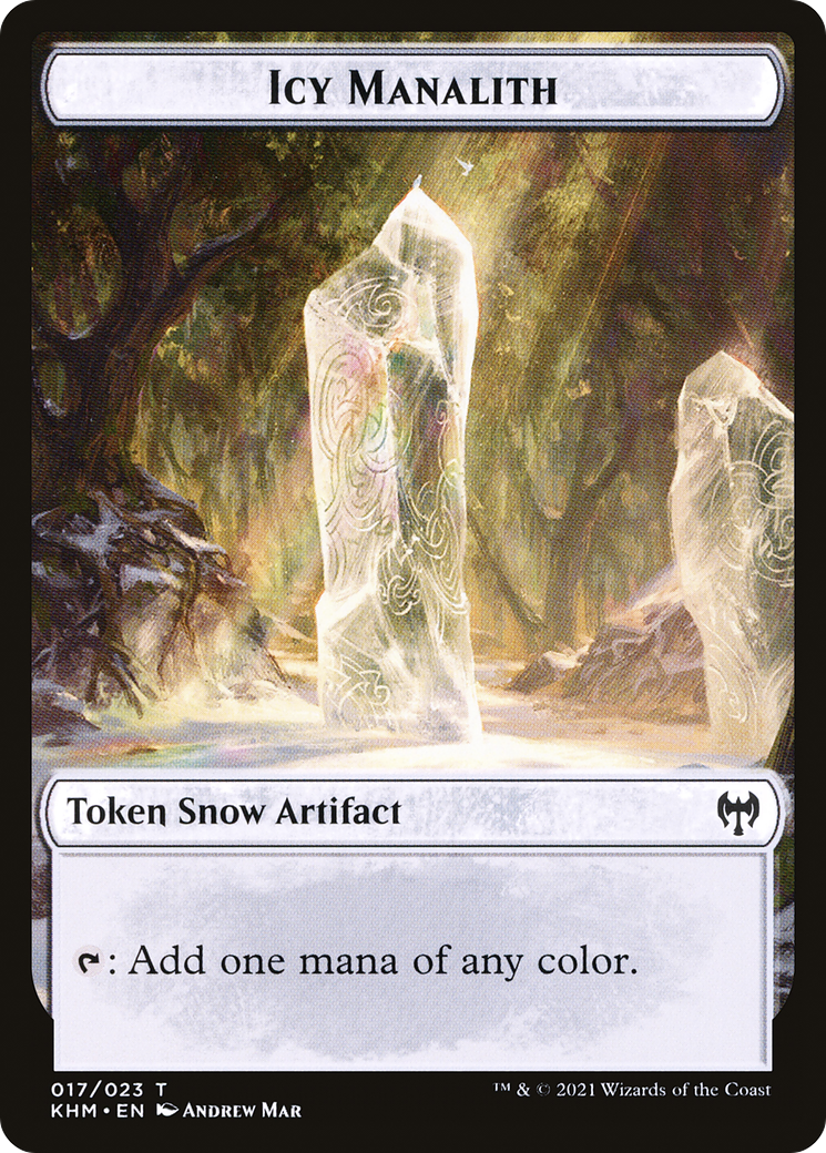 Icy Manalith (TKHM-017) - Kaldheim Tokens: (snow) - Premium MTG Single from Wizards of the Coast - Just $0.08! Shop now at Game Crave Tournament Store