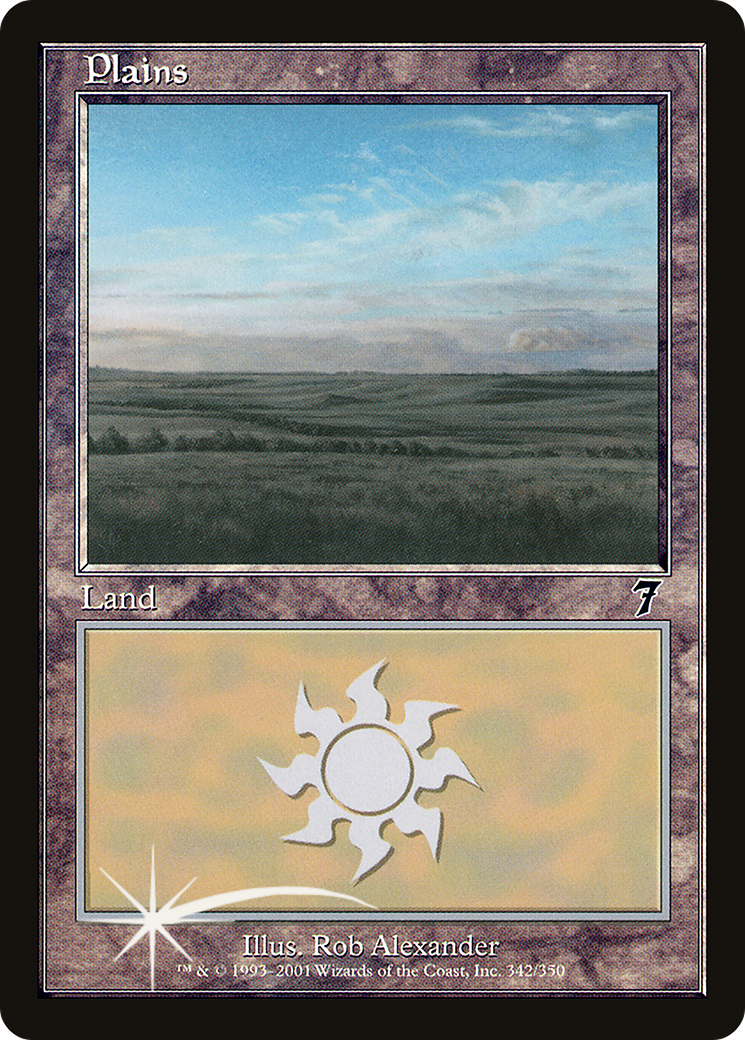 Plains (7ED-342★) - Seventh Edition Foil - Premium MTG Single from Wizards of the Coast - Just $3.63! Shop now at Game Crave Tournament Store