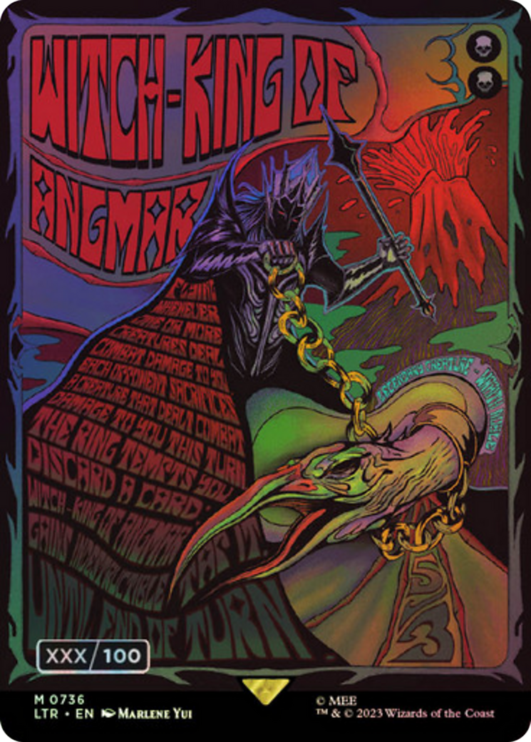 Witch-king of Angmar (LTR-736Z) - The Lord of the Rings: Tales of Middle-earth (Borderless) Foil - Premium MTG Single from Wizards of the Coast - Just $879.99! Shop now at Game Crave Tournament Store