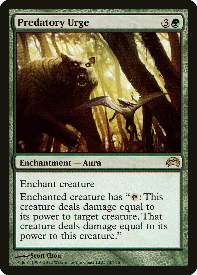 Predatory Urge (PC2-074) - Planechase 2012 - Premium MTG Single from Wizards of the Coast - Just $0.25! Shop now at Game Crave Tournament Store