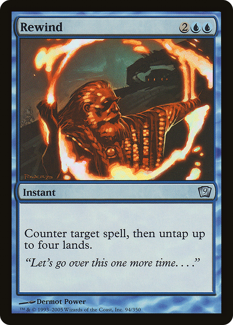 Rewind (9ED-94★) - Ninth Edition Foil - Premium MTG Single from Wizards of the Coast - Just $0.66! Shop now at Game Crave Tournament Store
