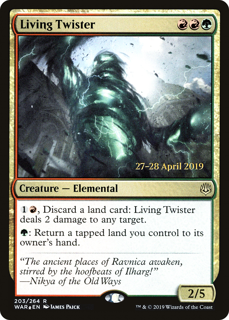 Living Twister (PWAR-203S) - War of the Spark Promos Foil - Premium MTG Single from Wizards of the Coast - Just $0.12! Shop now at Game Crave Tournament Store