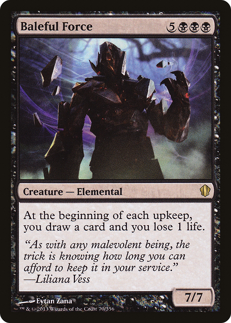Baleful Force (C13-070) - Commander 2013 - Premium MTG Single from Wizards of the Coast - Just $0.13! Shop now at Game Crave Tournament Store