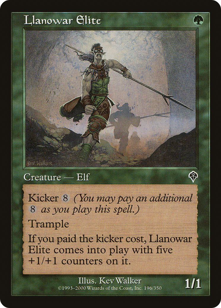 Llanowar Elite (INV-196) - Invasion Foil - Premium MTG Single from Wizards of the Coast - Just $0.52! Shop now at Game Crave Tournament Store