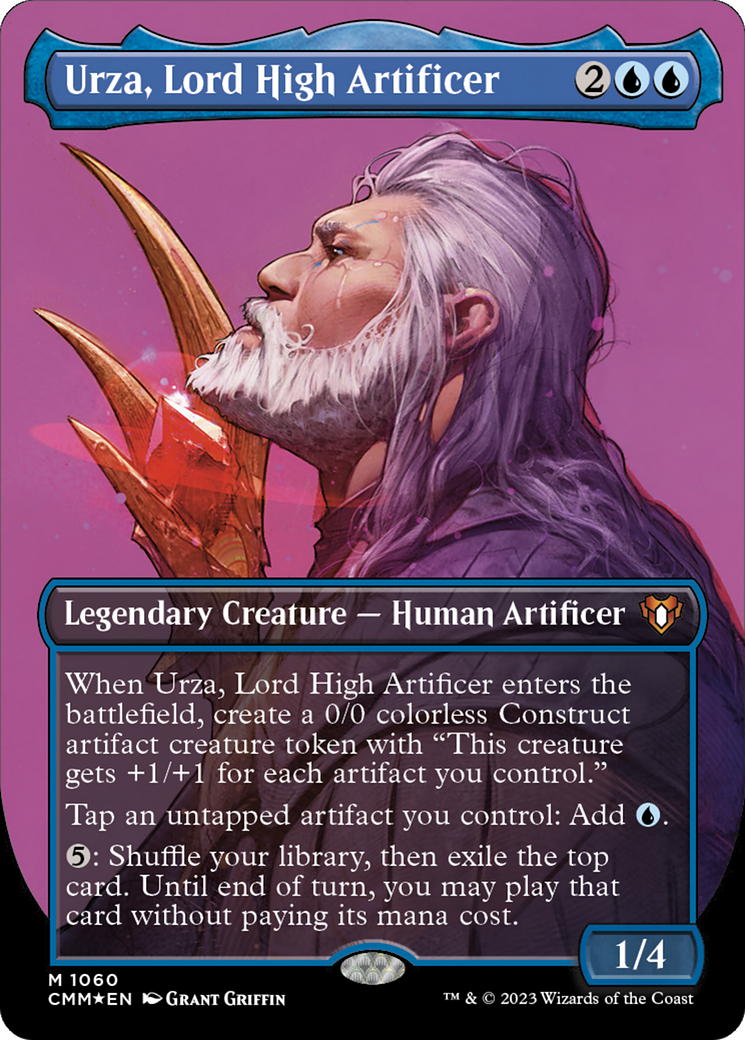 Urza, Lord High Artificer (CMM-1060) - Commander Masters (Borderless) Foil - Premium MTG Single from Wizards of the Coast - Just $9.04! Shop now at Game Crave Tournament Store