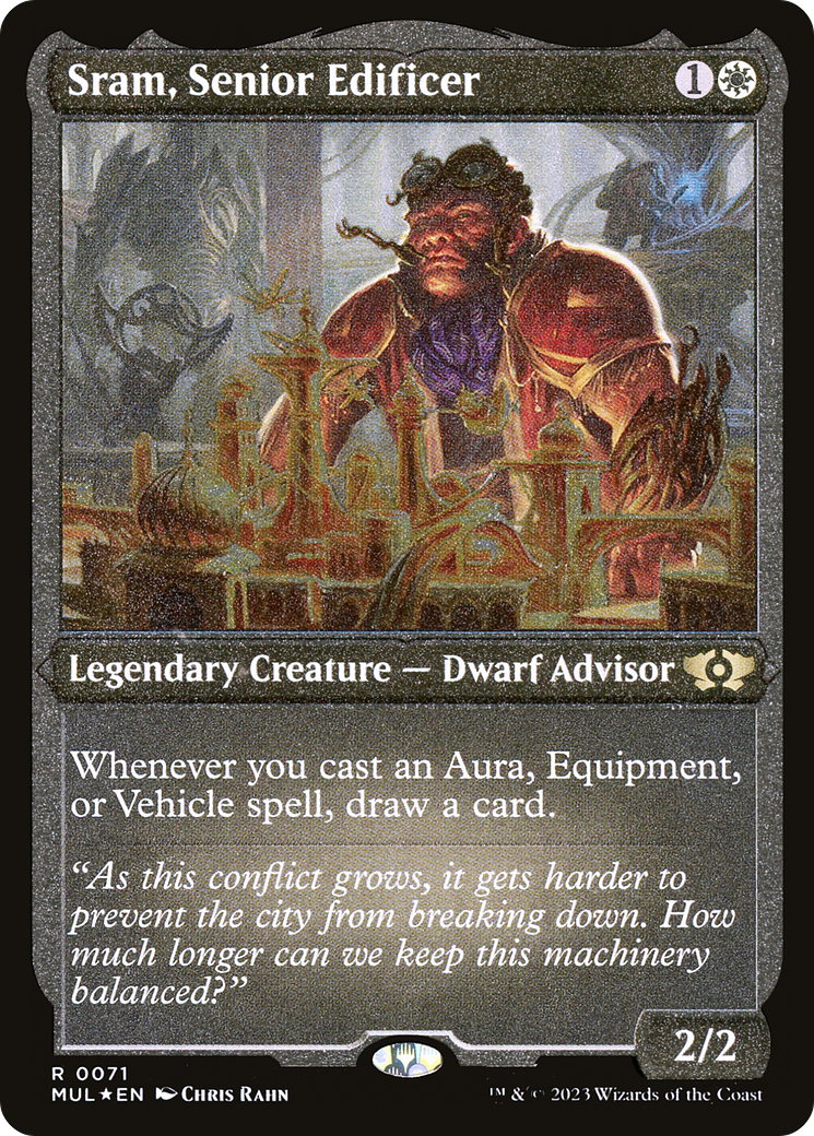 Sram, Senior Edificer (MUL-071) - Multiverse Legends Etched Foil - Premium MTG Single from Wizards of the Coast - Just $1.40! Shop now at Game Crave Tournament Store