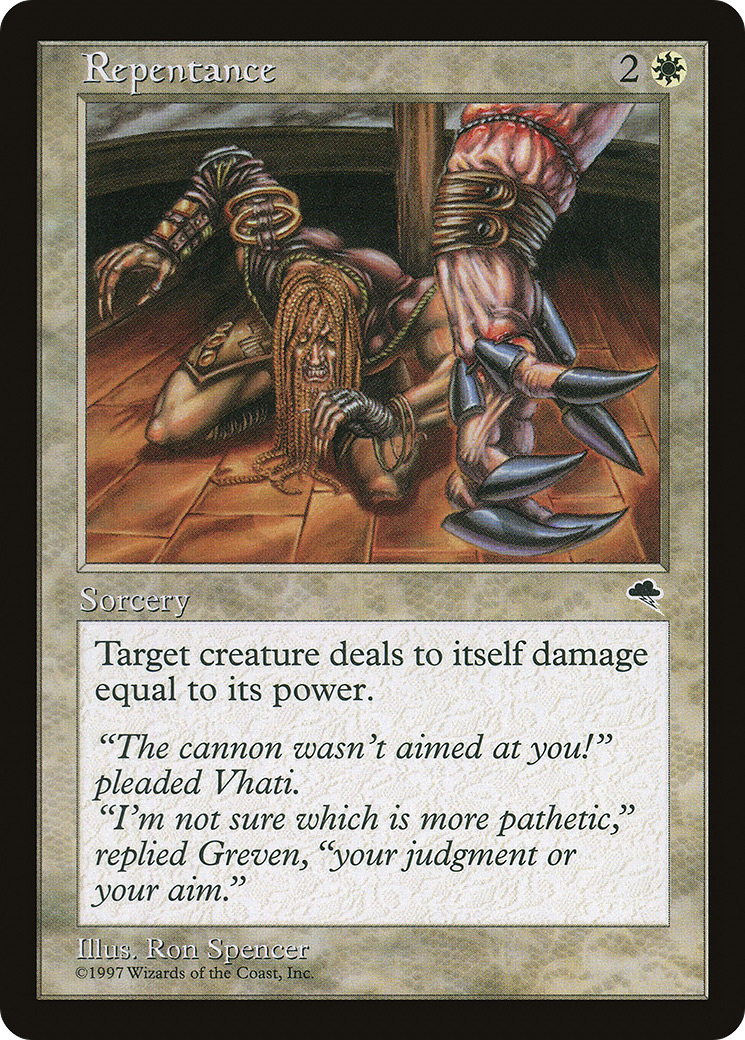 Repentance (TMP-037) - Tempest - Premium MTG Single from Wizards of the Coast - Just $0.25! Shop now at Game Crave Tournament Store