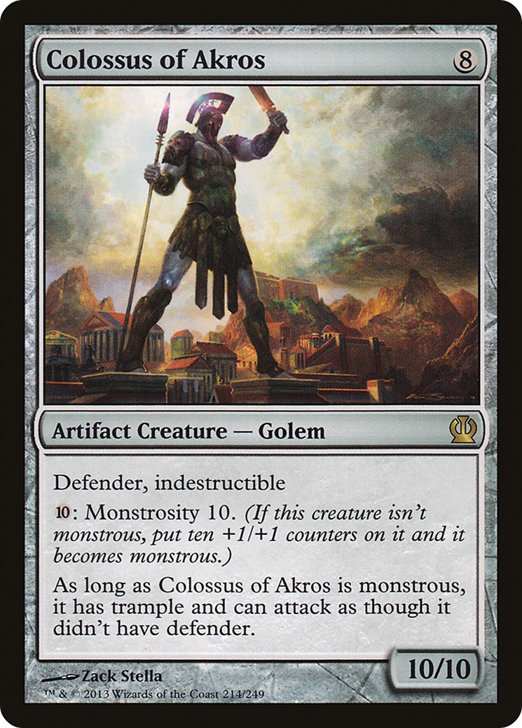 Colossus of Akros (THS-214) - Theros Foil - Premium MTG Single from Wizards of the Coast - Just $0.84! Shop now at Game Crave Tournament Store