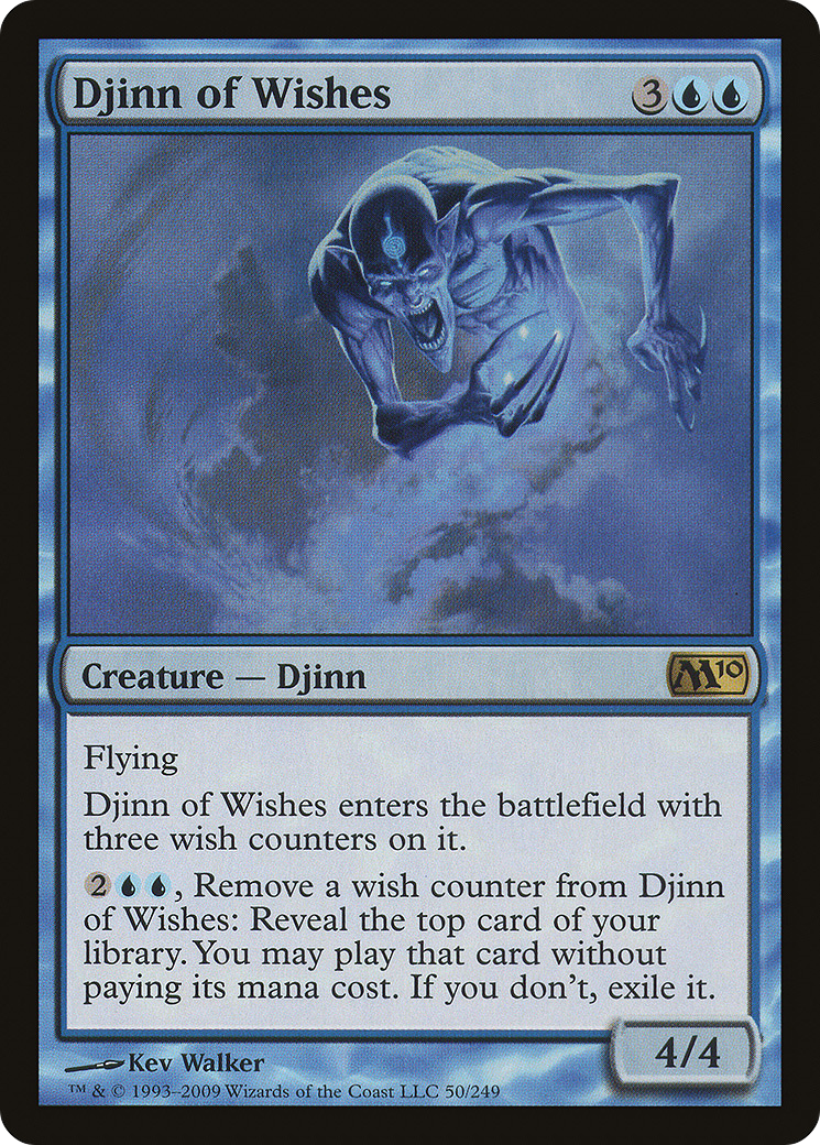 Djinn of Wishes (M10-050) - Magic 2010 - Premium MTG Single from Wizards of the Coast - Just $0.08! Shop now at Game Crave Tournament Store