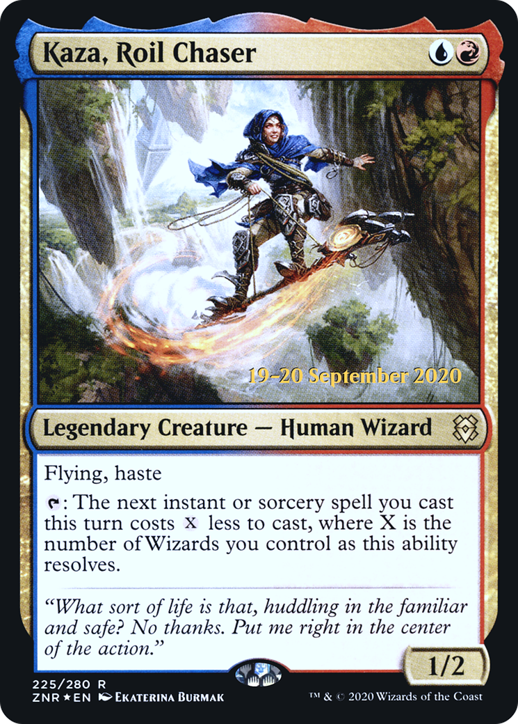 Kaza, Roil Chaser (PZNR-225S) - Zendikar Rising Promos Foil - Premium MTG Single from Wizards of the Coast - Just $0.14! Shop now at Game Crave Tournament Store