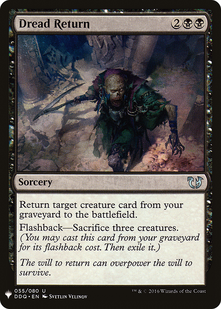 Dread Return (MB1-636) - Mystery Booster - Premium MTG Single from Wizards of the Coast - Just $0.09! Shop now at Game Crave Tournament Store