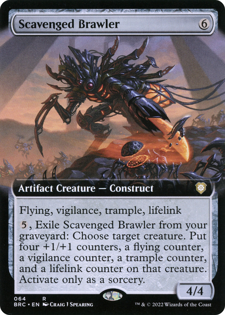 Scavenged Brawler (BRC-064) - The Brothers' War Commander: (Extended Art) - Premium MTG Single from Wizards of the Coast - Just $1.83! Shop now at Game Crave Tournament Store
