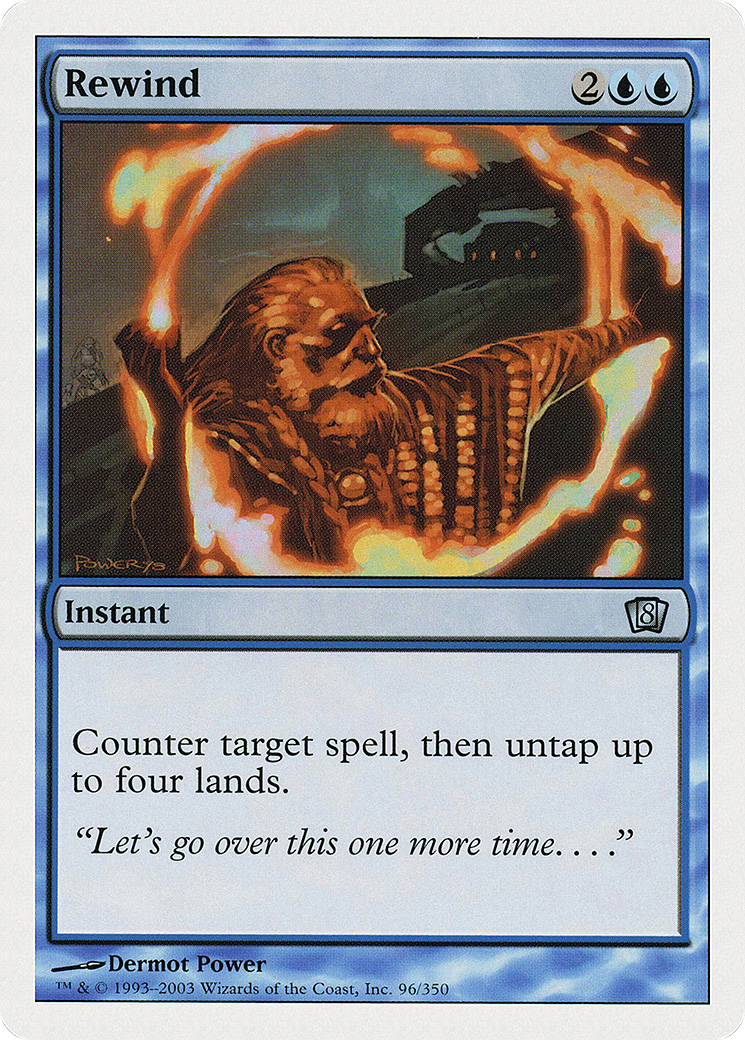 Rewind (8ED-096) - Eighth Edition - Premium MTG Single from Wizards of the Coast - Just $0.10! Shop now at Game Crave Tournament Store