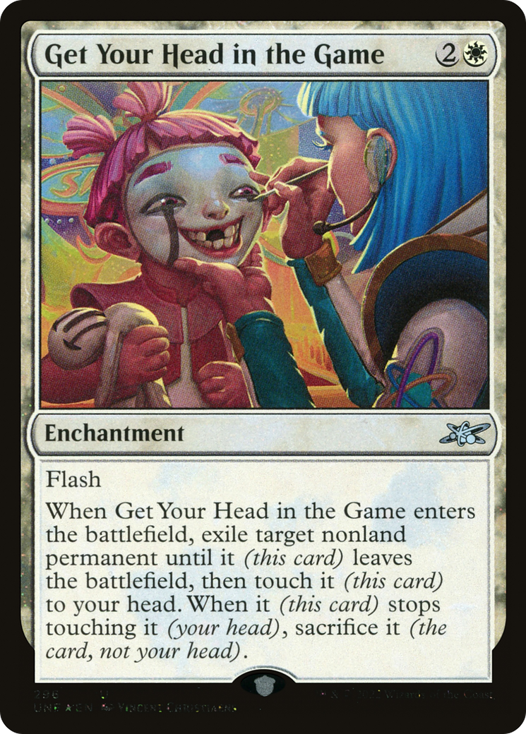 Get Your Head in the Game (UNF-296) - Unfinity Foil - Premium MTG Single from Wizards of the Coast - Just $0.09! Shop now at Game Crave Tournament Store