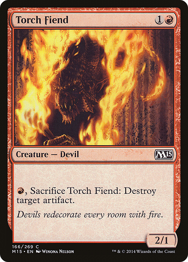 Torch Fiend (M15-166) - Magic 2015 - Premium MTG Single from Wizards of the Coast - Just $0.08! Shop now at Game Crave Tournament Store