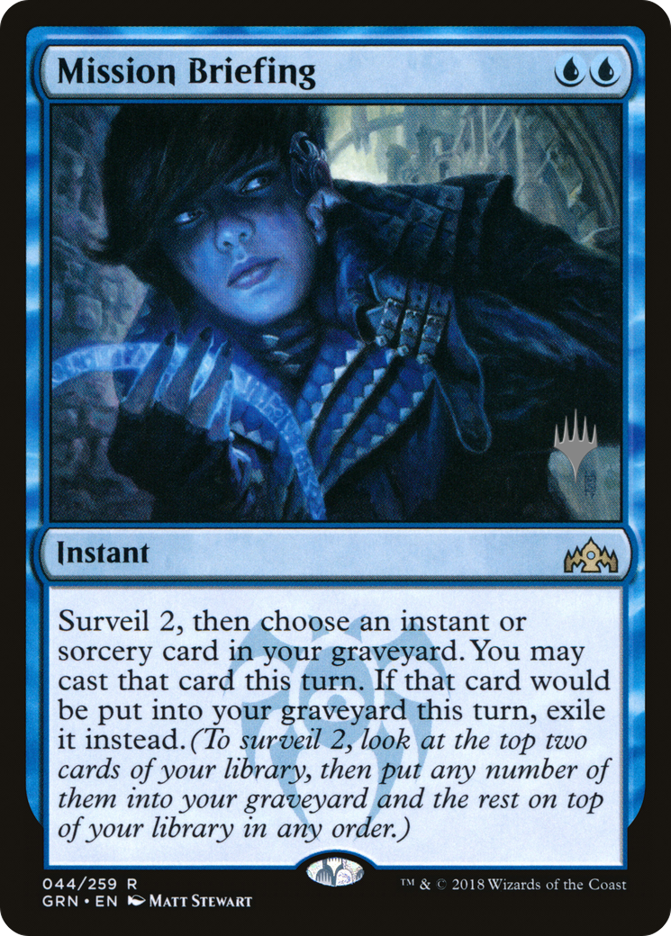 Mission Briefing (PGRN-44P) - Guilds of Ravnica Promos Foil - Premium MTG Single from Wizards of the Coast - Just $0.23! Shop now at Game Crave Tournament Store