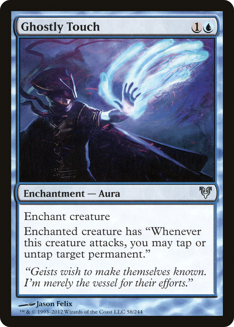Ghostly Touch (AVR-058) - Avacyn Restored Foil - Premium MTG Single from Wizards of the Coast - Just $0.14! Shop now at Game Crave Tournament Store