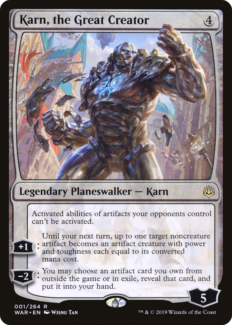 Karn, the Great Creator (WAR-001) - War of the Spark - Premium MTG Single from Wizards of the Coast - Just $3.54! Shop now at Game Crave Tournament Store