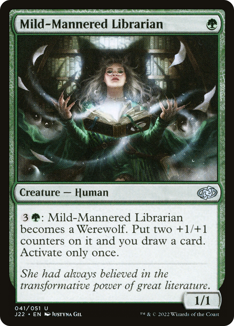 Mild-Mannered Librarian (J22-041) - Jumpstart 2022 - Premium MTG Single from Wizards of the Coast - Just $0.08! Shop now at Game Crave Tournament Store