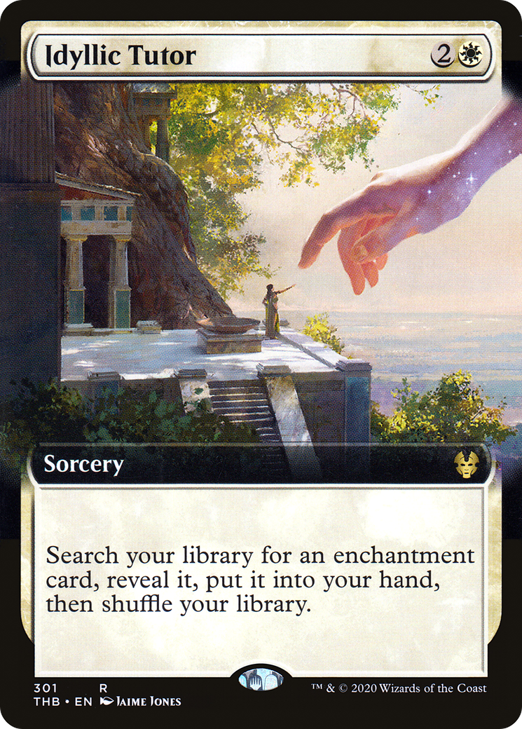 Idyllic Tutor (THB-301) - Theros Beyond Death: (Extended Art) Foil - Premium MTG Single from Wizards of the Coast - Just $3.33! Shop now at Game Crave Tournament Store