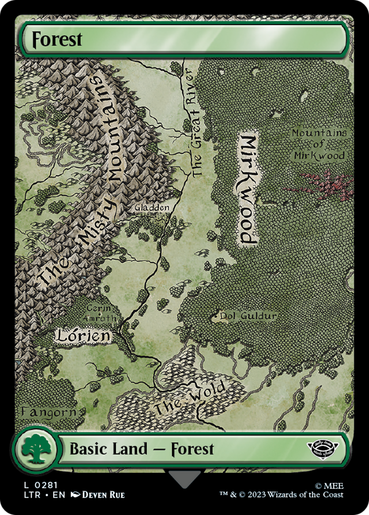 Forest (LTR-281) - The Lord of the Rings: Tales of Middle-earth - Premium MTG Single from Wizards of the Coast - Just $0.27! Shop now at Game Crave Tournament Store