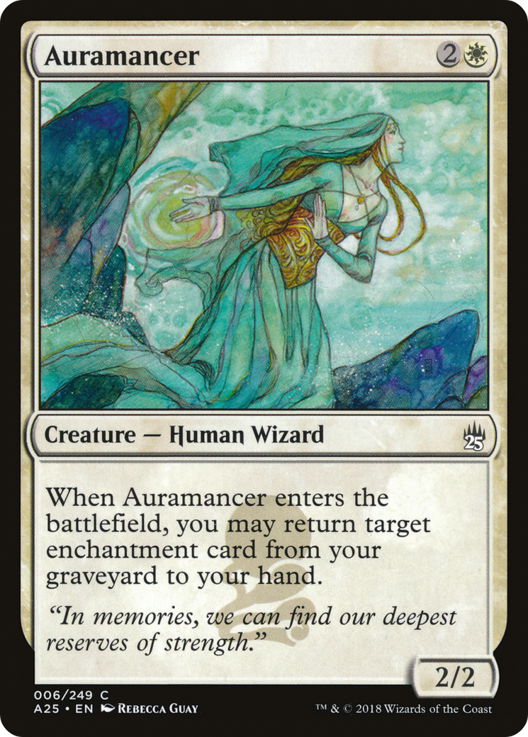 Auramancer (A25-006) - Masters 25 Foil - Premium MTG Single from Wizards of the Coast - Just $0.08! Shop now at Game Crave Tournament Store