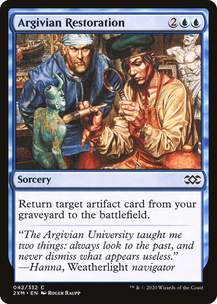 Argivian Restoration (2XM-042) - Double Masters - Premium MTG Single from Wizards of the Coast - Just $0.08! Shop now at Game Crave Tournament Store