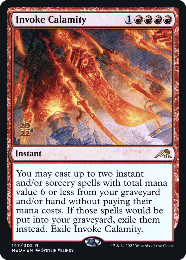 Invoke Calamity (PNEO-147S) - Kamigawa: Neon Dynasty Promos Foil - Premium MTG Single from Wizards of the Coast - Just $0.38! Shop now at Game Crave Tournament Store
