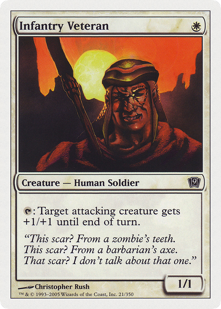 Infantry Veteran (9ED-021) - Ninth Edition - Premium MTG Single from Wizards of the Coast - Just $0.08! Shop now at Game Crave Tournament Store