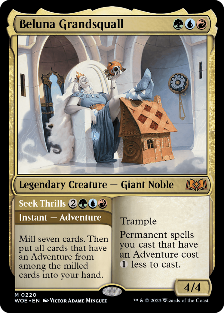 Beluna Grandsquall // Seek Thrills (WOE-220) - Wilds of Eldraine Foil - Premium MTG Single from Wizards of the Coast - Just $0.09! Shop now at Game Crave Tournament Store