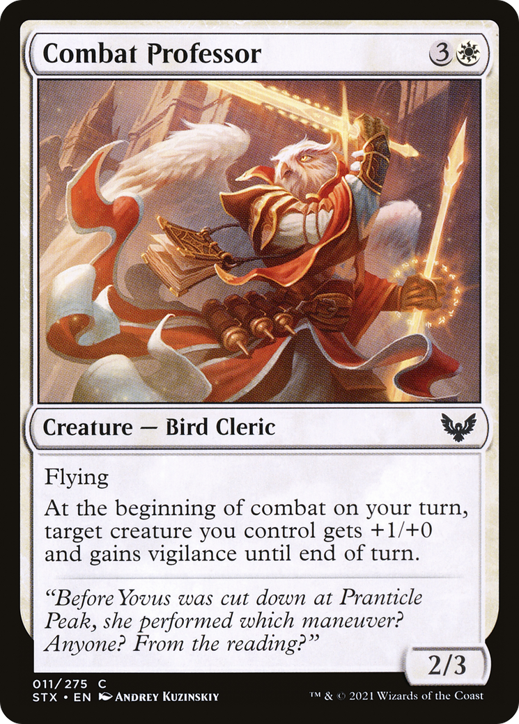Combat Professor (STX-011) - Strixhaven: School of Mages - Premium MTG Single from Wizards of the Coast - Just $0.18! Shop now at Game Crave Tournament Store