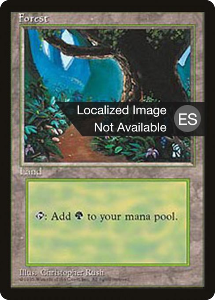 Forest (4BB-377) - Fourth Edition Foreign Black Border - Premium MTG Single from Wizards of the Coast - Just $2.40! Shop now at Game Crave Tournament Store