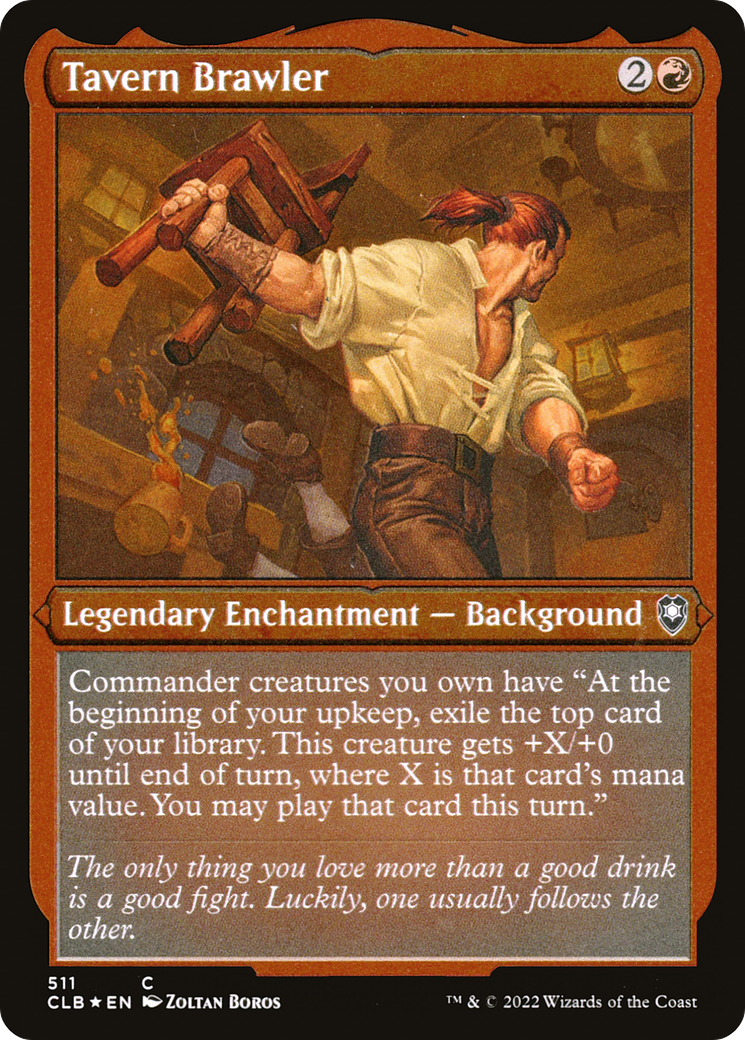 Tavern Brawler (CLB-511) - Commander Legends: Battle for Baldur's Gate Etched Foil - Premium MTG Single from Wizards of the Coast - Just $0.08! Shop now at Game Crave Tournament Store