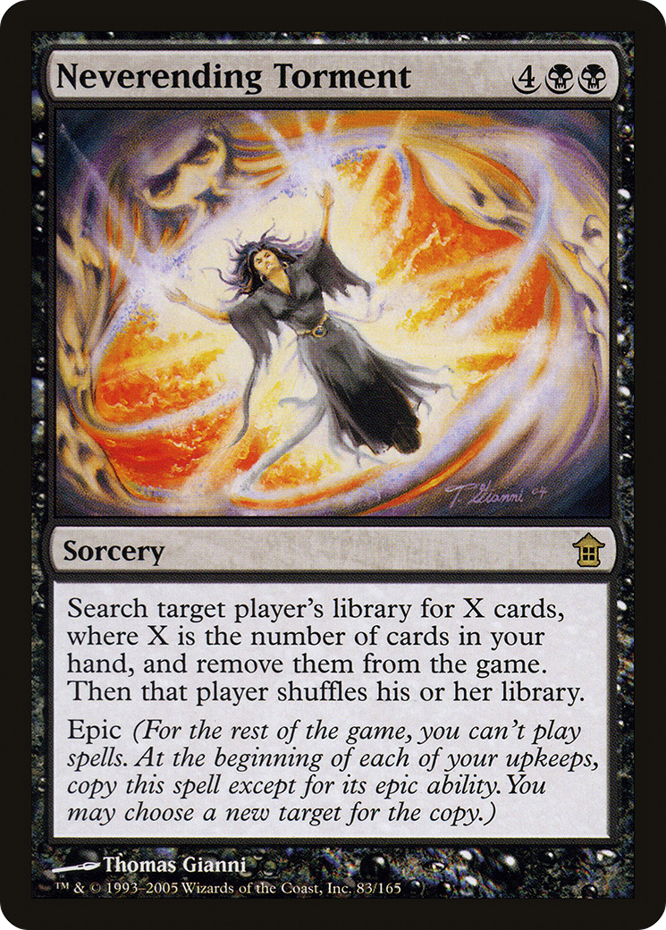 Neverending Torment (SOK-083) - Saviors of Kamigawa - Premium MTG Single from Wizards of the Coast - Just $0.13! Shop now at Game Crave Tournament Store