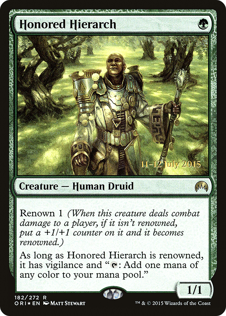 Honored Hierarch (PORI-182S) - Magic Origins Promos Foil - Premium MTG Single from Wizards of the Coast - Just $0.13! Shop now at Game Crave Tournament Store