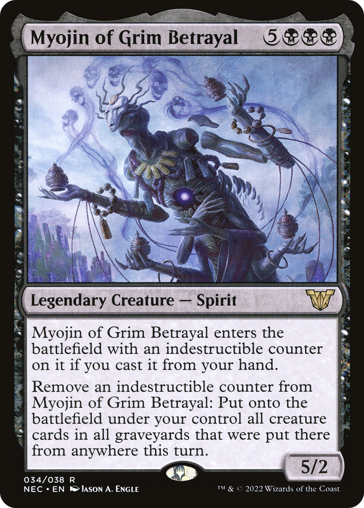 Myojin of Grim Betrayal (NEC-034) - Neon Dynasty Commander - Premium MTG Single from Wizards of the Coast - Just $0.08! Shop now at Game Crave Tournament Store