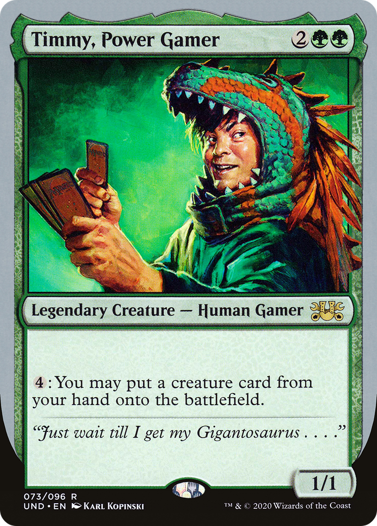 Timmy, Power Gamer (UND-073) - Unsanctioned - Premium MTG Single from Wizards of the Coast - Just $0.08! Shop now at Game Crave Tournament Store