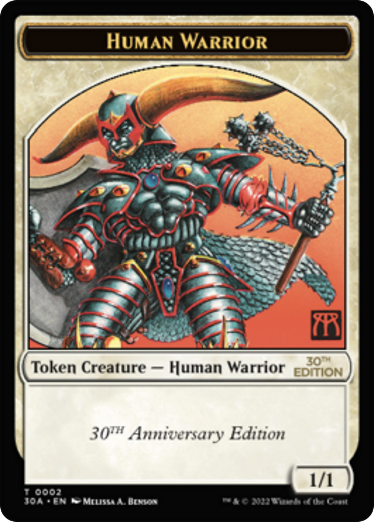 Human Warrior (T30A-002) - 30th Anniversary Tokens - Premium MTG Single from Wizards of the Coast - Just $3.86! Shop now at Game Crave Tournament Store