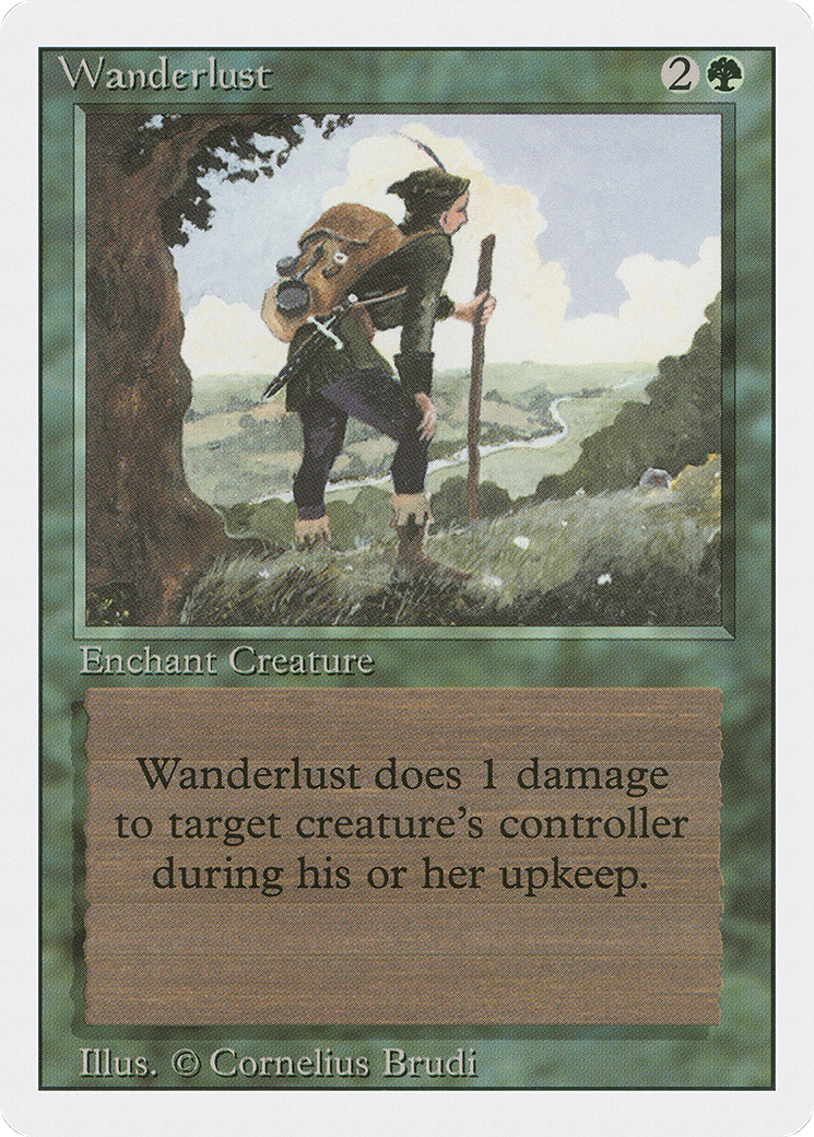 Wanderlust (3ED-227) - Revised Edition - Premium MTG Single from Wizards of the Coast - Just $0.08! Shop now at Game Crave Tournament Store
