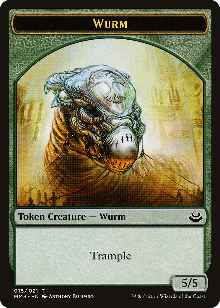 Wurm (TMM3-015) - Modern Masters 2017 Tokens - Premium MTG Single from Wizards of the Coast - Just $0.20! Shop now at Game Crave Tournament Store