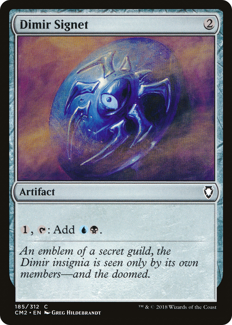 Dimir Signet (CM2-185) - Commander Anthology Volume II - Premium MTG Single from Wizards of the Coast - Just $0.58! Shop now at Game Crave Tournament Store