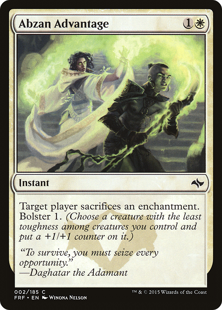 Abzan Advantage (FRF-002) - Fate Reforged Foil - Premium MTG Single from Wizards of the Coast - Just $0.12! Shop now at Game Crave Tournament Store