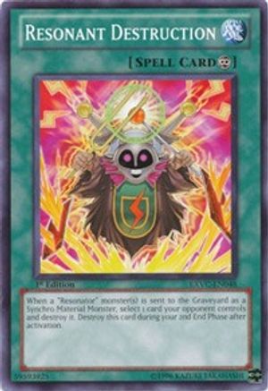 Resonant Destruction (EXVC-EN048) - Extreme Victory Unlimited - Premium Yugioh Single from Konami - Just $0.42! Shop now at Game Crave Tournament Store