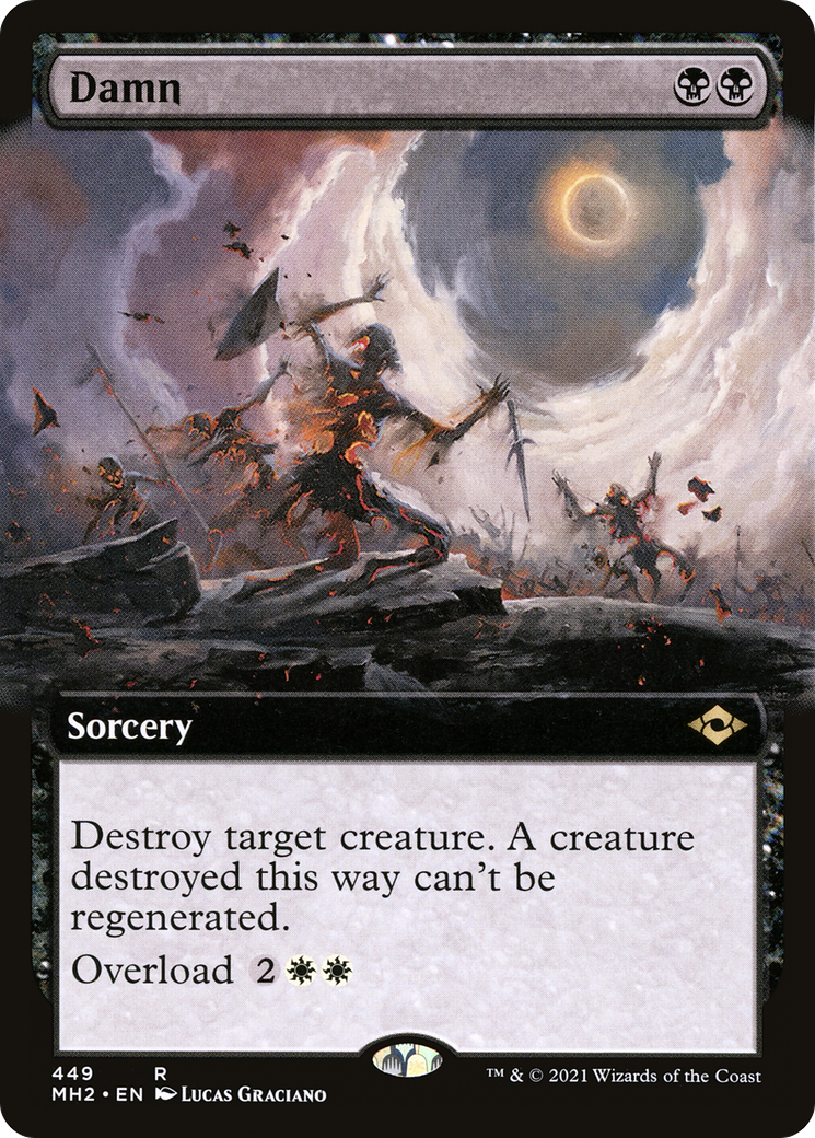 Damn (MH2-449) - Modern Horizons 2: (Extended Art) Foil - Premium MTG Single from Wizards of the Coast - Just $1.41! Shop now at Game Crave Tournament Store