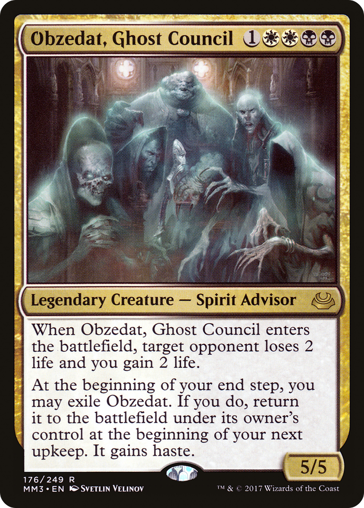 Obzedat, Ghost Council (MM3-176) - Modern Masters 2017 - Premium MTG Single from Wizards of the Coast - Just $0.19! Shop now at Game Crave Tournament Store